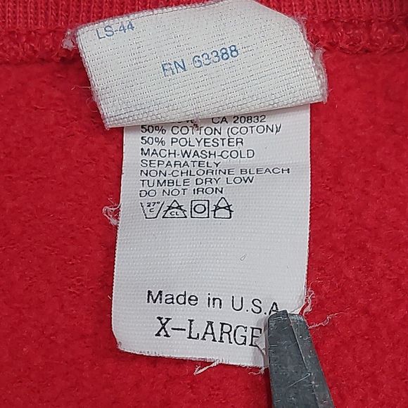 Vintage 90's Logo 7 Ohio State Buckeyes Red Crewneck Sweatshirt Size XL USA Made - Picture 6 of 9